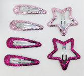 Impression "Glitter Hair Clip Set - 12 Pcs, Sparkling Hair Accessories for Girls & Women, Stylish Tic Tac Clips small